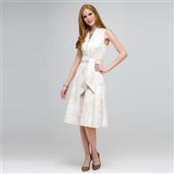 Neutral Floral Dress, Dark Stone, medium