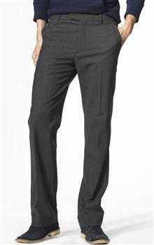 Basic Leg Trousers, Grey, large