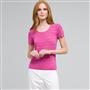 Scoop Neck Knit Top, Cerise, small