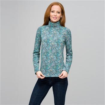 Paisley Turtleneck Top, , large