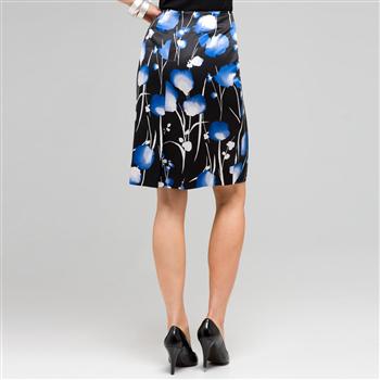 Slim Floral Skirt, , large