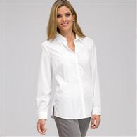 Button Down Tunic, White, medium