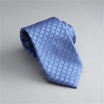 Checked Silk Tie, , large