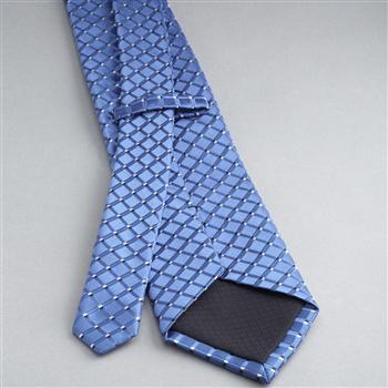 Checked Silk Tie, , large