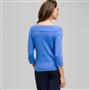 3/4 Sleeve Boat Neck Knit, Blue Fox, small