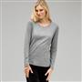 Long Sleeve Crew Neck, Grey Heather, small