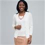 Ribbed Cardigan., Ivory, small