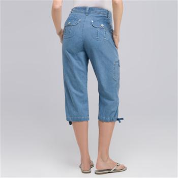 Classic Capri with Button Detail, , large