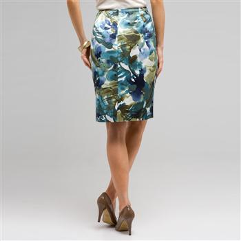 Floral Pencil Skirt, , large