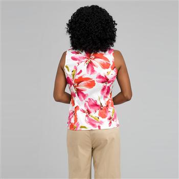 Floral Tie Front Shirt, , large