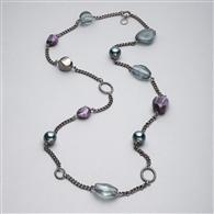 Light Hematite Necklace, Hematite, medium